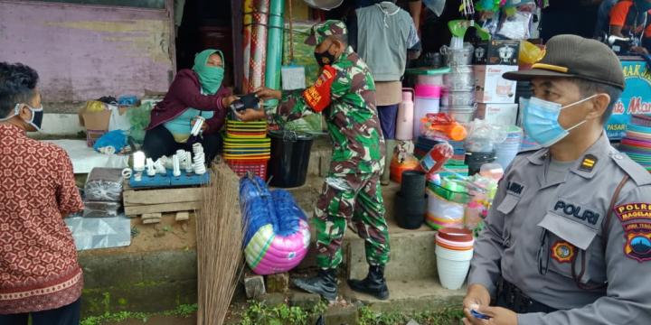 Koramil Bersama Polsek Kajoran Gelar Operasi Yustisi